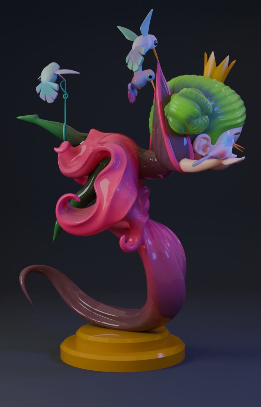 El mismo ninot desde el otro perfil
